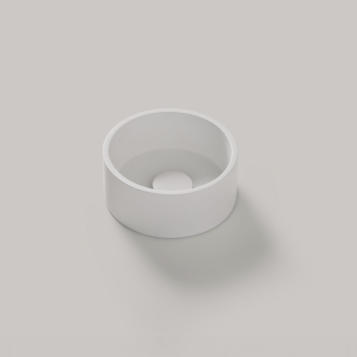 Mineralguss-Handwaschbecken rund für das Gäste-WC, ø 25 cm – Minera Ida
